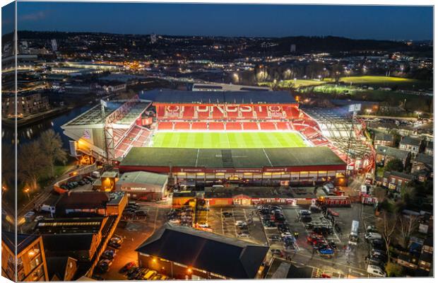 Nottingham Forest FC Canvas Print by Apollo Aerial Photography