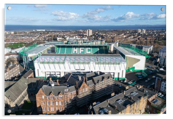 Easter Road Stadium Acrylic by Apollo Aerial Photography
