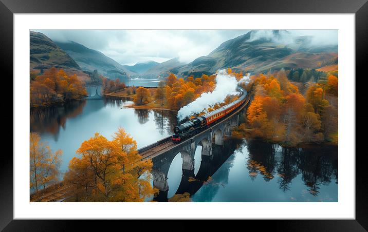 Britain's most scenic railway Journeys Framed Mounted Print by T2 