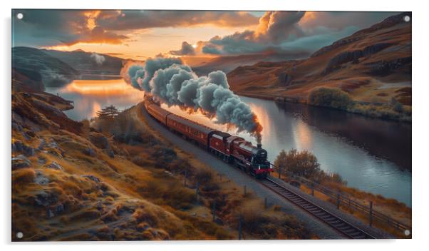 Britain's most scenic railway Journeys Acrylic by T2 