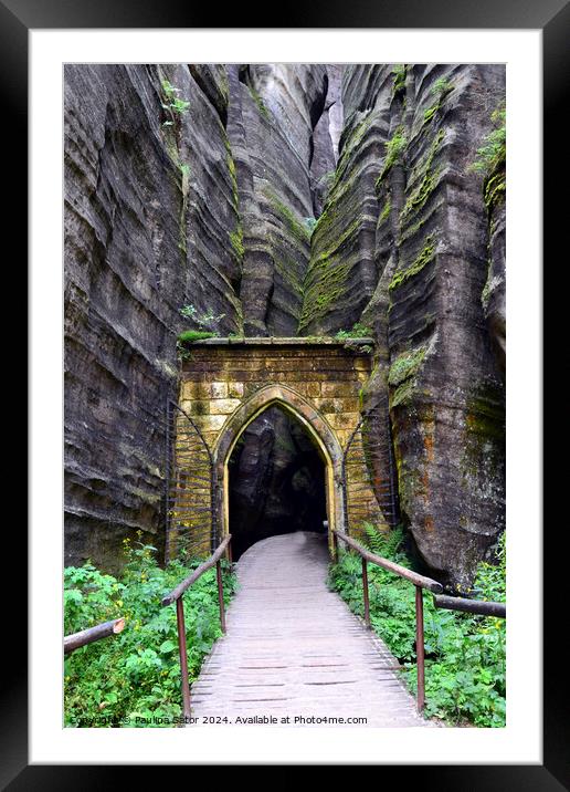 The Gothic Gate, Adrspach, Czech Republic Framed Mounted Print by Paulina Sator