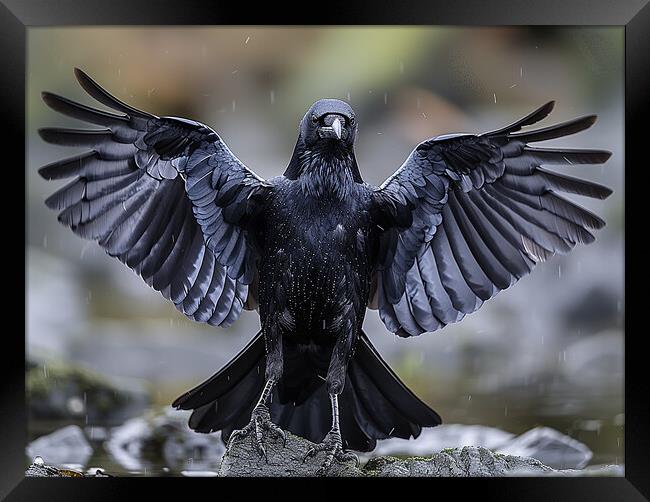 The Crow Framed Print by Steve Smith