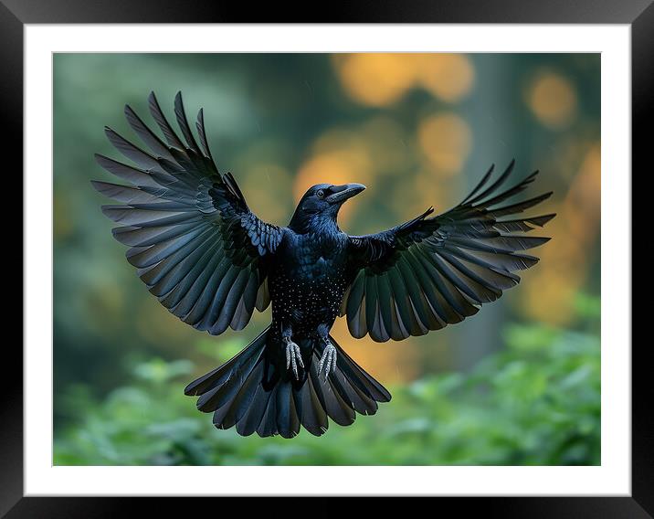 The Crow Framed Mounted Print by Steve Smith