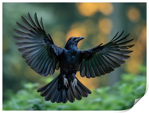 The Crow Print by Steve Smith