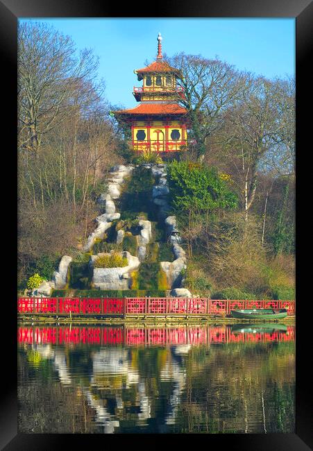 Peasholm Park Scarborough  Framed Print by Alison Chambers
