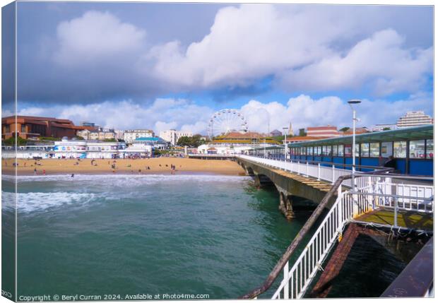 Bournemouth Pier Canvas Print by Beryl Curran