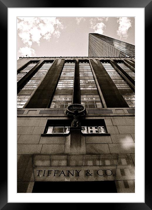Tiffany's, New York Framed Mounted Print by dawn cruttenden