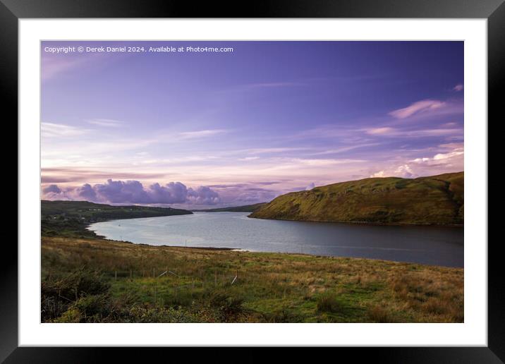 Loch Harport, Skye Framed Mounted Print by Derek Daniel