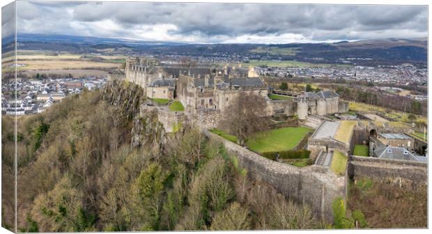 Stirling Castle Aerial View Canvas Print by Apollo Aerial Photography