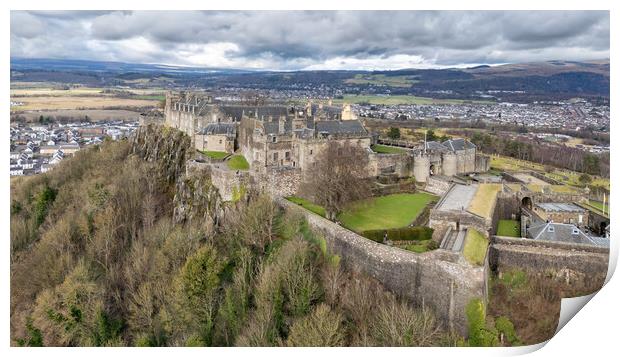 Stirling Castle Aerial View Print by Apollo Aerial Photography