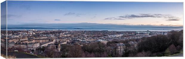 Leith from Calton Hill Canvas Print by Apollo Aerial Photography