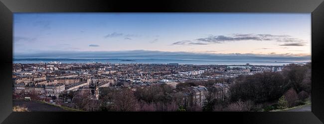 Leith from Calton Hill Framed Print by Apollo Aerial Photography
