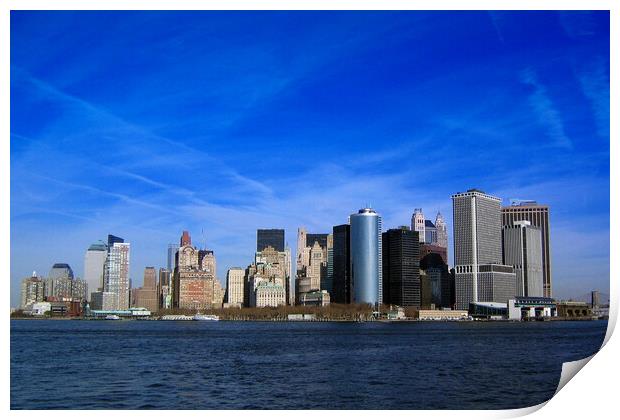 New York City Skyline United States Of America Print by Andy Evans Photos