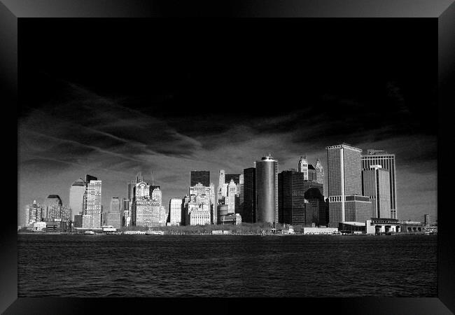 New York City Skyline United States Of America Framed Print by Andy Evans Photos