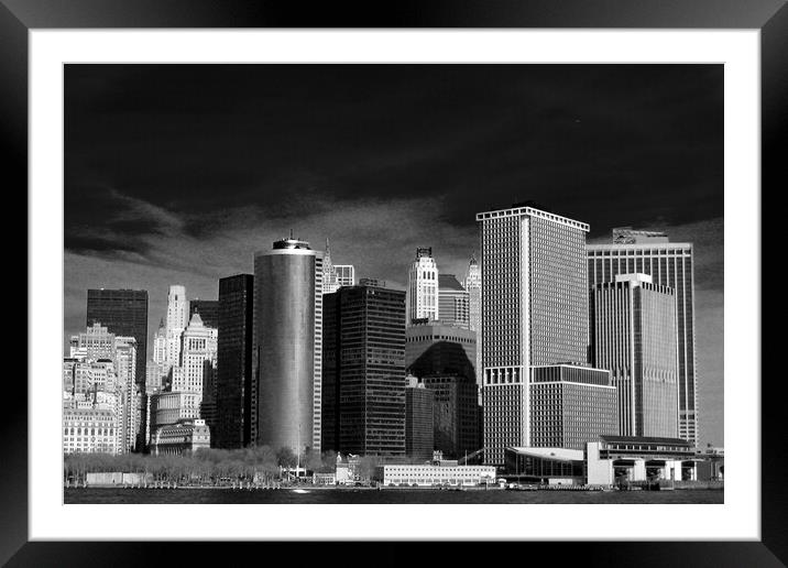 New York City Skyline United States Of America Framed Mounted Print by Andy Evans Photos