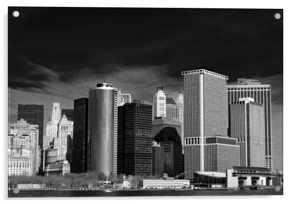 New York City Skyline United States Of America Acrylic by Andy Evans Photos