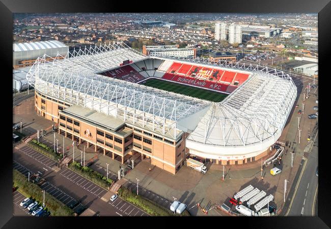 Sunderland Football Club Framed Print by Apollo Aerial Photography