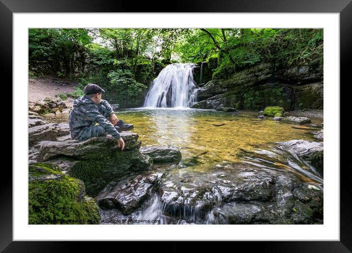 Janets Foss in Malhamdale. Framed Mounted Print by Chris North