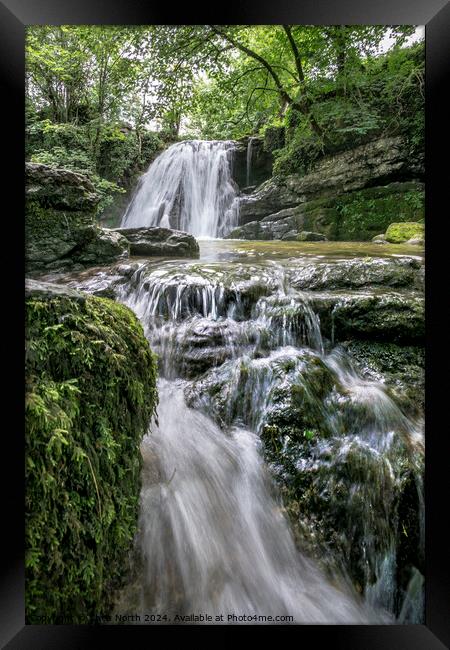 Janets Foss in Malhamdale. Framed Print by Chris North