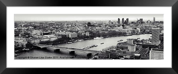 London in a click Framed Mounted Print by Sharon Lisa Clarke