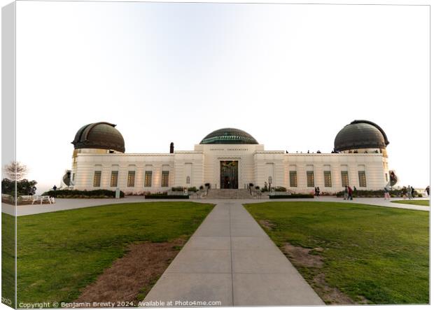 Griffith Observatory Canvas Print by Benjamin Brewty