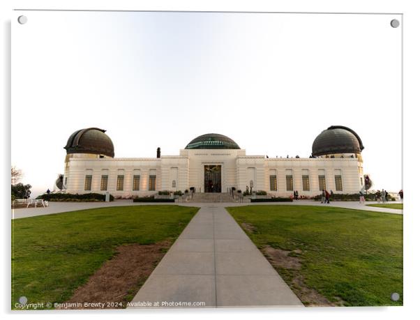 Griffith Observatory Acrylic by Benjamin Brewty