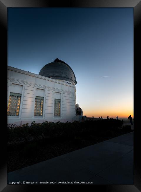 Griffith Observatory Framed Print by Benjamin Brewty