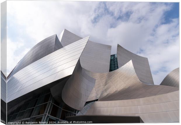 Walt Disney Concert Hall Canvas Print by Benjamin Brewty