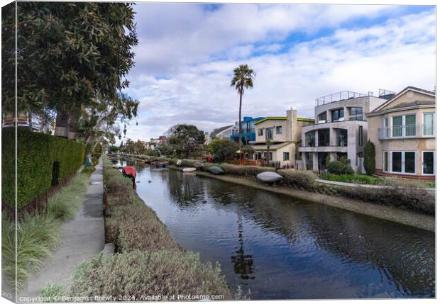 Venice Canals Canvas Print by Benjamin Brewty