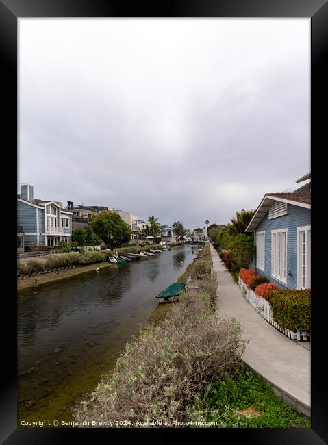 Venice Canals Framed Print by Benjamin Brewty