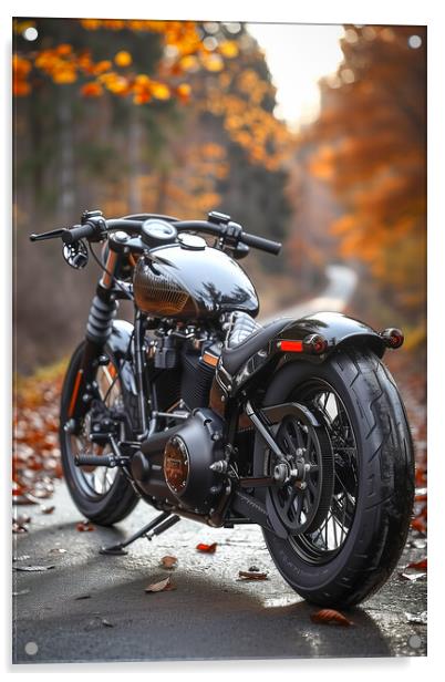 Harley-Davidson Bobber Acrylic by T2 