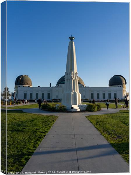 Griffith Observatory  Canvas Print by Benjamin Brewty