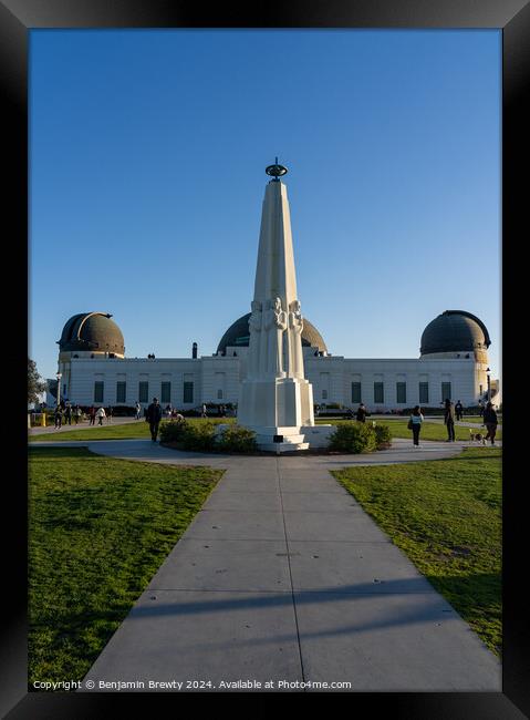 Griffith Observatory  Framed Print by Benjamin Brewty