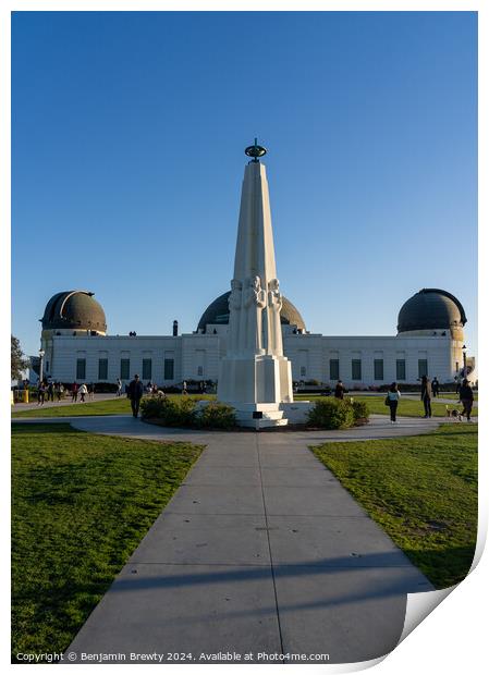 Griffith Observatory  Print by Benjamin Brewty