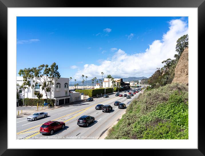 California Incline Beach Access Foot Path Framed Mounted Print by Benjamin Brewty
