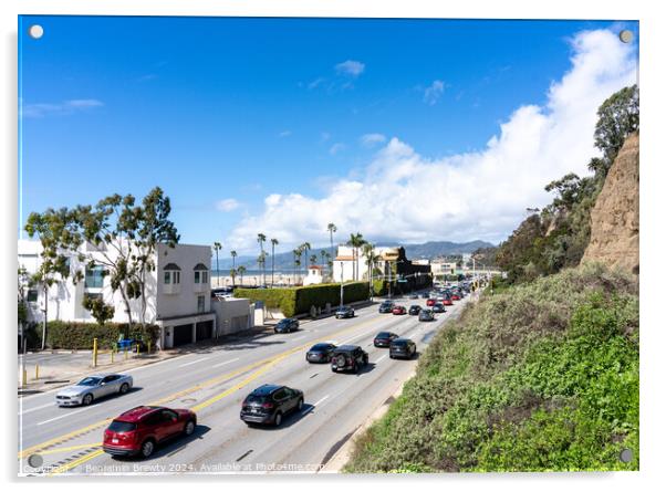 California Incline Beach Access Foot Path Acrylic by Benjamin Brewty