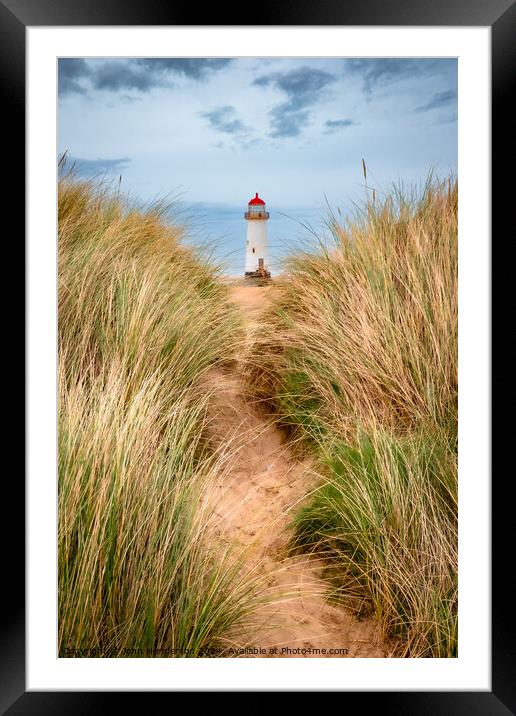 Talacre lighthouse Framed Mounted Print by John Henderson
