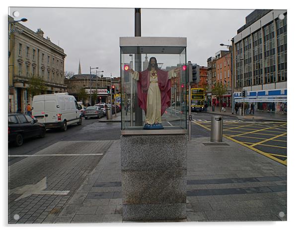 IN THE STREET OF DUBLIN Acrylic by radoslav rundic