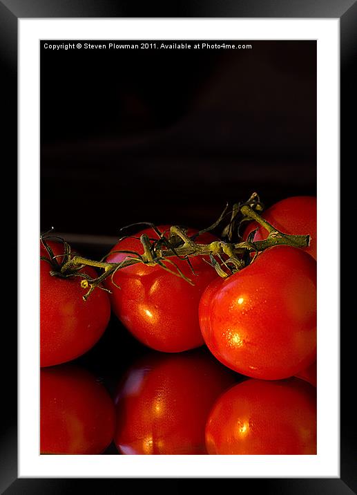 Red, ripe and juicy Framed Mounted Print by Steven Plowman