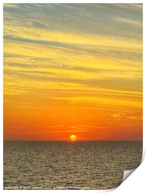 Sunset Print by Sheila Ramsey