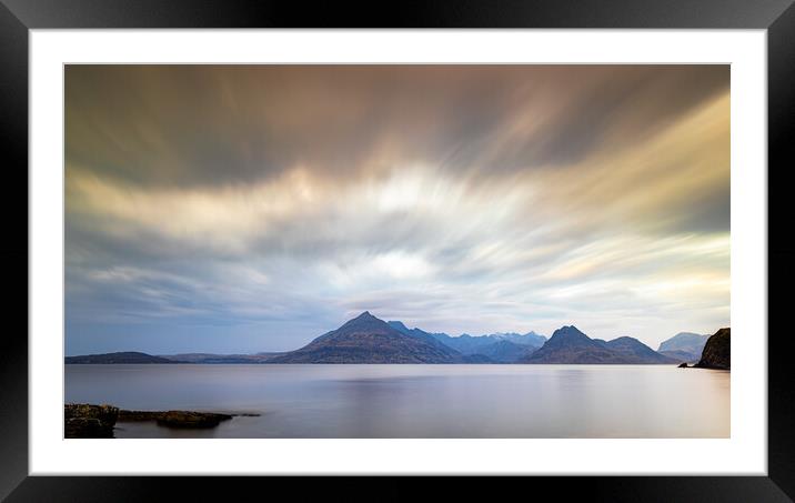 Majestic Cuillin Mountains At Sunset  Framed Mounted Print by Phil Durkin DPAGB BPE4