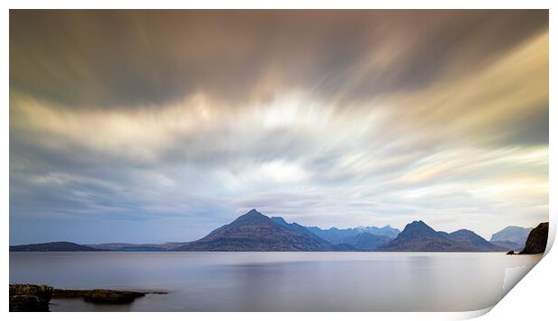 Majestic Cuillin Mountains At Sunset  Print by Phil Durkin DPAGB BPE4