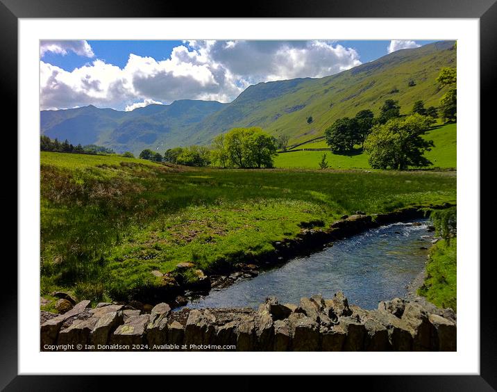 Summer in Cumbria Framed Mounted Print by Ian Donaldson
