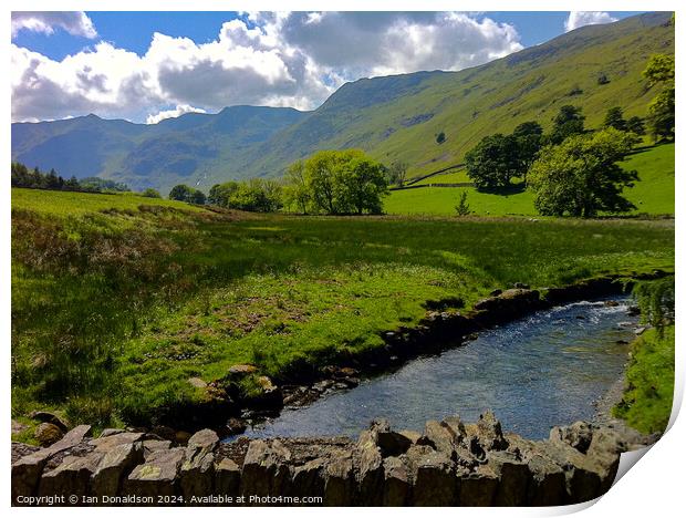 Summer in Cumbria Print by Ian Donaldson