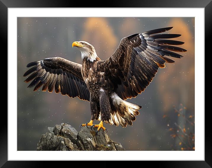 Scottish Sea Eagle Framed Mounted Print by Steve Smith