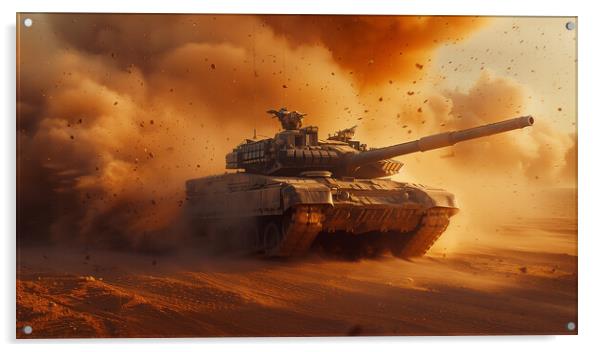 Chieftan Tank Acrylic by Airborne Images