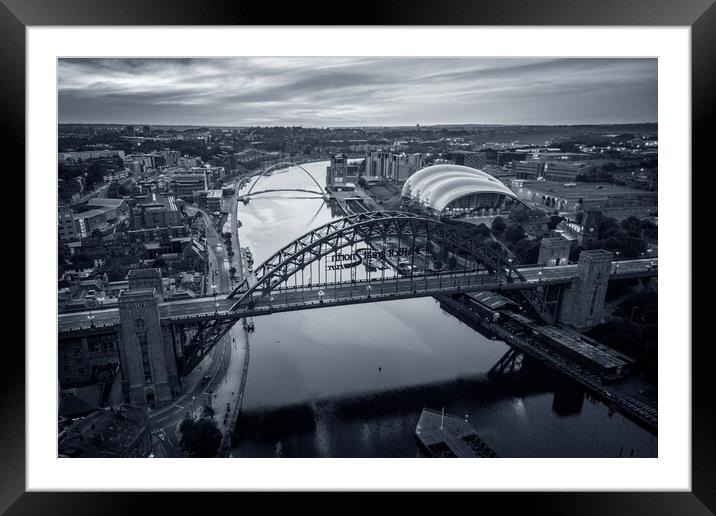 Newcastle Framed Mounted Print by Apollo Aerial Photography
