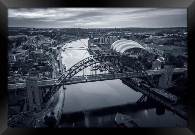 Newcastle Framed Print by Apollo Aerial Photography