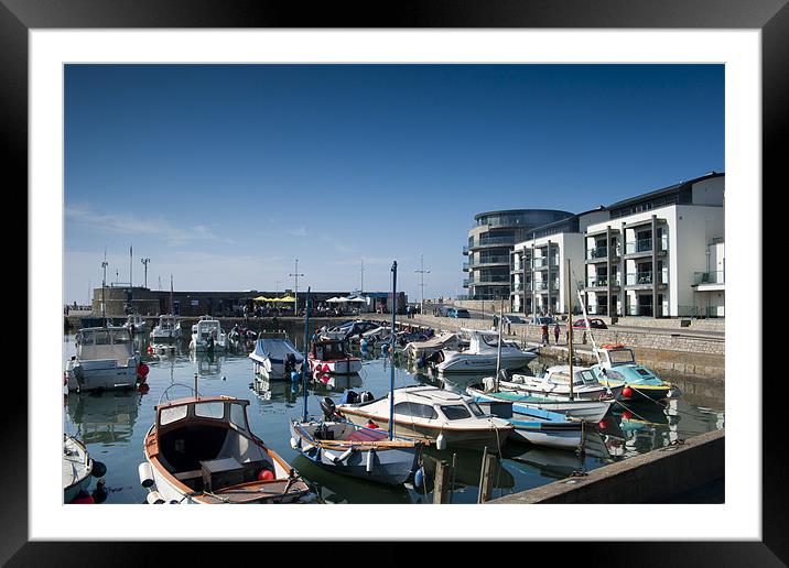 West Bay Harbour Framed Mounted Print by Daniel Bristow