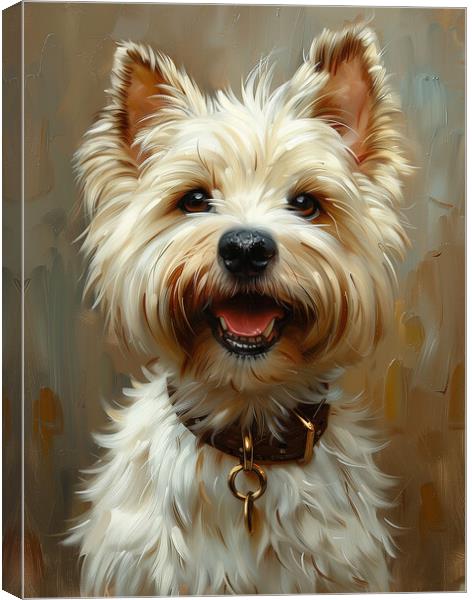 West Highland Terrier Canvas Print by K9 Art